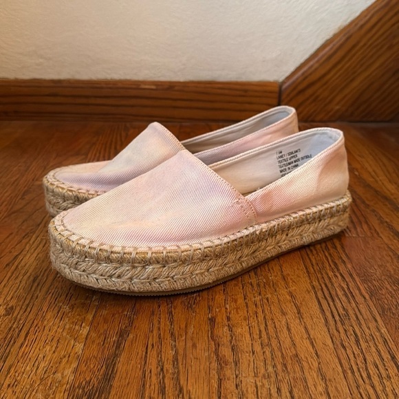 Splendid New Laney Subtle Pastel Tie Dye Canvas Slip On Espadrilles Size 7.5 - Picture 1 of 8